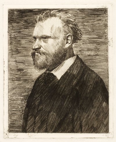 Portrait of Edouard Manet, pub. 1864 by Edgar Degas